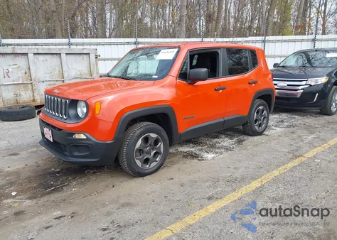 2015 Jeep Renegade Sport from USA, damaged, VIN ZACCJBAT3FPC30455